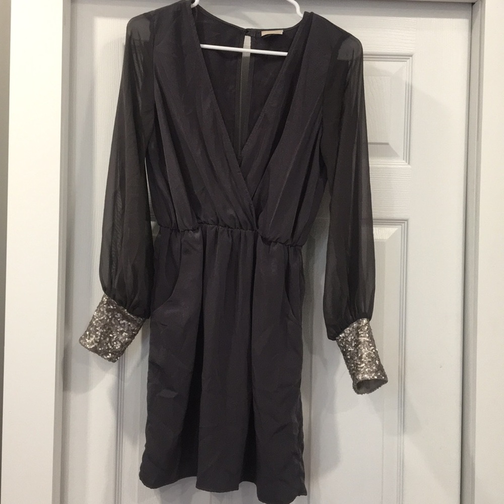 Dark grey party dress